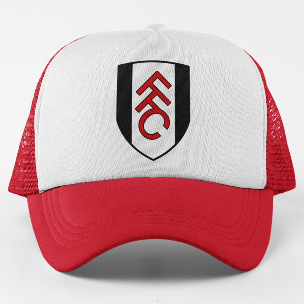 NEW Fulham FC Trucker Mesh Snapback Hat 2-TONE RED